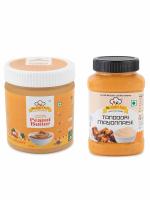 Mr. Kap's Yum Pack of 2 Yummy and Healthy Taste (Classic creamy peanut butter 340 g and Tandoori Mayonnaise 250 g)