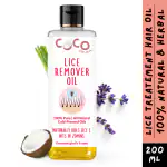 COCO CRUSH Ayurvedic Anti Lice Oil | Kills Lice, Eggs and Nits 100% Naturally In 20mins | Single Wash Treatment, Safe for Kids