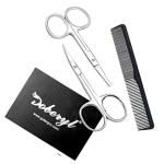 Doberyl Nose and Moustache/Beard hair cutting and trimming scissors combo (free Comb)