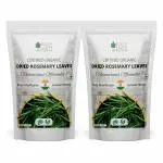 Bliss of Earth Dried Rosemary Leaves Certified Organic Great for Tea, Cooking, Hair & Memory 2x50GM