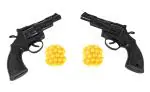 Humaira Mini Revolver Toy Gun with 6 mm Plastic BB Bullets for Kids (Pack Of 2)