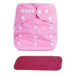 Ineffable Pink Baby Premium Nappies with Insert Pads Washable Reusable (0 - 2 Y+ )