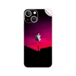 GADGETSWRAP Printed Vinyl Skin Sticker for Apple iPhone 13 - Dark Pink Sky