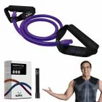Slovic Resistance Tube for Workout | Exercise Equipment for Home Gym | Resistance Tube Set for Exercise | Workout for Men & Women | with Door Anchor Foam Handles & 30+ Exercises Guide | Heavy Duty