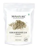 Mi Nature Sodium Indian Healing Bentonite Clay Powder For Skin Detoxifying, Deep Pore Cleansing And Face Mask, Body Mask, Detox Bath 227 G
