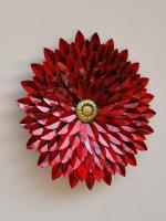 Pranjals House Rajasthani Ethnic Iron Hand Crafted Round Flower Wall Decor & Wall Hanging