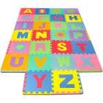 Toy Cloud Multicolor Alphabet Foam Puzzle Mat 26 Pieces Eva Foam Mat For Kids 30X30 Cm