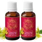 Exotic Aromas Ylang Ylang Essential Oil for Hair Strengthening, Acne Control & Aromatherapy (15Ml + 15Ml) Pack of 2