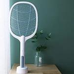 Linnet Electric Rechargeable Handheld Mosquito Killer Racket With UV Light - 5.3 x 2.2 x 5.3 cm (mosbat09)