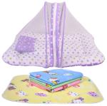 Kwitchy New Born Baby Mosquito Net Bed With Bed Protector