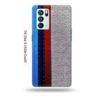 Tweakymod Printed Leather Strips Back Cover For Oppo Reno 6 Pro 5G