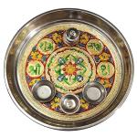 SK CRAFT Generic Shubh Labh Pooja Aarti Thali Set