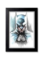 Blue Nexus Batman The dark Knight Wall Poster with Wall Frame Room Art Painting Collection A4 size 10x13