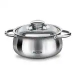 Milton Stainless Steel Silver Caesar Casserole 1 L