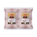 Okhli Musal Brand Pink Rock Salt Loon Powder | Sabut Gulabi Lahori Sendha Namak Powder | Himalayan Pink Salt Powder with 84 Minerals For Cooking |100% Natural For Detox-200GM*2Pack