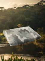 REGENCY EXPORTS PVT.LTD Commando Bath Towel 100% Cotton 525 GSM Set of 1 Fauna Green