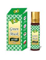 GSB Green Musk Pure Natural Attar/Itra/Perfume Roll On | Alcohol Free | Long Lasting | Undiluted | Unisex