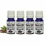 Roseka Clove Oil Essential Oil 100% Pure & Natural Therapeutic Grade, for Teeth, Hair, Skin 40ml (Clove Oil, Pack of -4)