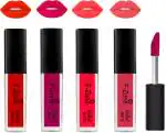 OUR BEAUTY Multicolor Kiss Proof Velvet Matte Liquid Lipstick 13, 16 Ml (Pack Of 4)