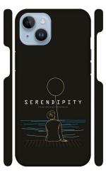 YAPZONE Serendipity Boy with Balloon Black |Designer Printed Hard Back Cover for Apple iPhone 14 Plus Premium & Attractive Case for Your Smartphone