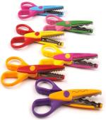 Ciconia Designer Shape Cutter Scissor Pack of 6 Different Design, Zig Zag Scissor for DIY Craft Work, Project Work, Border Making and Scrapbooking, Multicolor, Designer Shape Scissor Pack of 4