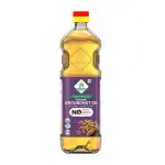 24 Mantra Organic 12 Lit Cold Pressed Groundnut Oil| 1 Lit | Pack of 12 | - 100% Organic, Pure & Chemical-Free | Kacchi Ghani - Chekku Sing Tel | Healthy Cooking Oil | 100% Unrefined Oil | Optimal Nutrient Retention