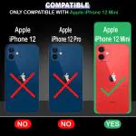 Casotec Shockproof Back Cover Case for Apple iPhone 12 Mini | 360 Degree Protection | Military Grade Drop Protective Case | Anti-Scratch Tough TPU Case for Apple iPhone 12 Mini (Blue)