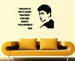 Lanstick Vinyl Multicolor Sharukhan Image With Success Quotes Self Adhesive Wall Sticker 24 inch