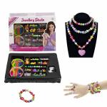 WISHKEY Medium Size Plastic Beads Set Jewellery Box for Kids DIY Accessories (Pack of 1, Multicolor)