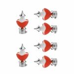 WANIEE CB42-6-WS Stainless Steel Curtain Bracket/Finials Without Support for Door and Window