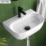 Plantex Wash Basin/Basin for Bathroom/Wall Mounted Washbasin/Bathroom Sink for Home/Restaurant - (Prime - White)