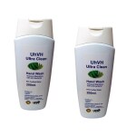 UhVH Ultra Clean Liquid Hand Soap With Neem & Aloe Vera, Fragrance - Rose (200 ML-PACK OF 2)