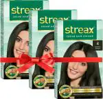 Streax Natural Brown Hair Color, 120 Ml (Pack Of 3)