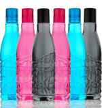 2Mech Iconic Design Plastic Water Bottle 1000 ml (Pack of 6)