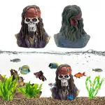YellowCult RIP Classic Pirate Addition, Ornaments/Toys Decoration for Fish Aquarium Tank