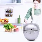 kunya Stainless Steel Kitchen Timer Mechanical Visual Countdown Cooking Timer Loud Alarm