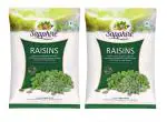 SAPPHIRE Premium Long & Green Raisins/Kishmish Value Pack (100%Natural) - Pack of 2 (250gm X 2)