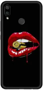 aadia Huawei P Smart Plus (2019) Matte Vinyl Lips Printed Mobile Skin Sticker with Scratch Resistant Lamination