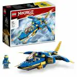 LEGO NINJAGO Jay’s Lightning Jet EVO Building Toy Set, 146 Pieces, Multicolour, 6Y+