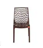 Chairman Web Design Plastic Armless Chair Outdoor Living Office and Garden Use (Black Colour)