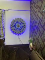 URJA Wheels Rotating Wheel with LED Light Wooden Kinetic Sculpture for Home Interior/Home Decor