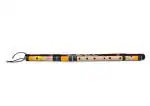 Radhe Flutes PVC Fiber G Natural Bansuri Base Octave LEFT Handed With VELVET COVER