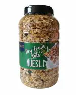 Rivazo Whole Grain Oats Rings with Added Richness of Dry Fruits for Breakfast in Pet Jar 600 Grams