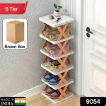 VRLSE Shoe Rack with 6 Layer Shoes Stand Multifunctional Foldable & Collapsible Door Shoe Rack