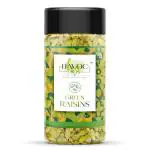 Havoc NUTS Whole Premium Plain Seedless Green Raisins Dried Grapes | Rich in Iron Vitamin B | Antioxidants Healthy Snacks | Dry Fruits | Healthy and Tasty Snacks (Jar Pack 1 kg)