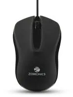 Zebronics Wing USB Mouse with Latest Optical Technology, Ergonomic Design (Black)