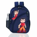 ISB FASHION SUPER BHEEM CARTOON PRINTED KID SCHOOL BAG FOR KIDS | COLOR-BLUE