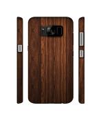 Casotec Wooden Texture Design 3D Printed Hard Back Case Cover for Samsung Galaxy S8 Plus