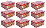 Kuber Industries Pink Non Woven Saree Cover Set ( 9)