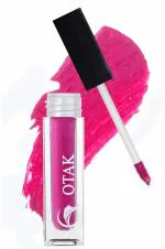 OTAK Liquid Lipsticks for Women Transfer proof, Waterproof, Vegan and Cruelty Free Liquid Lipstick Ultra Smooth Purple Pout - 4 ML